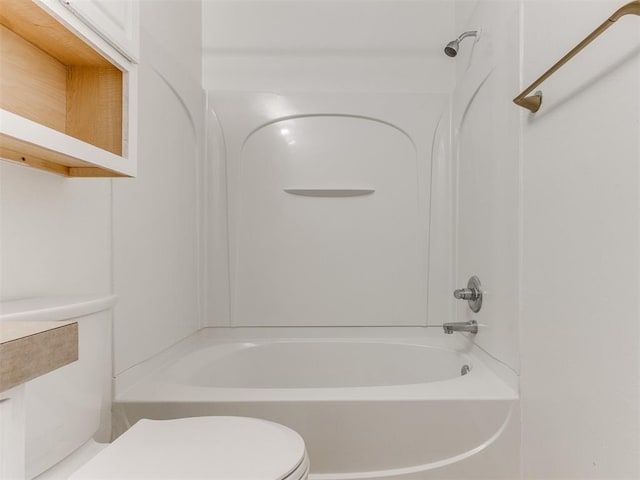 1801 NW 145th St, Edmond, OK 73013 - bathroom featuring washtub / shower combination and toilet