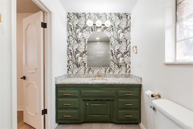 2501 NW 121st St, Oklahoma City, OK 73120 - bathroom featuring vanity and toilet