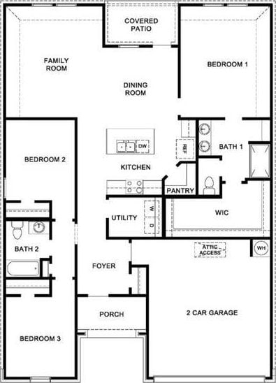 1209 E Stetson Ln, Mustang, OK 73064 - plan
