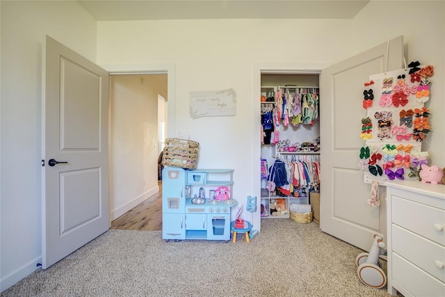 308 W Kerby Ave, Washington, OK 73080 - rec room with carpet flooring