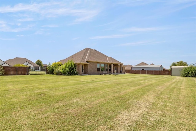18395 Wild Horse Trl, Norman, OK 73072 - view of yard featuring fence