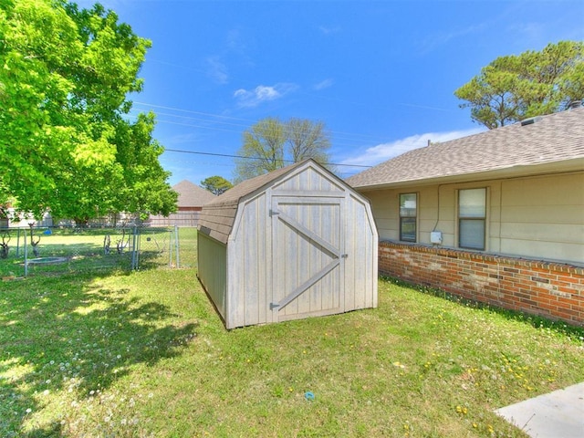 2416 Ellis Dr, Shawnee, OK 74804 - view of shed featuring fence