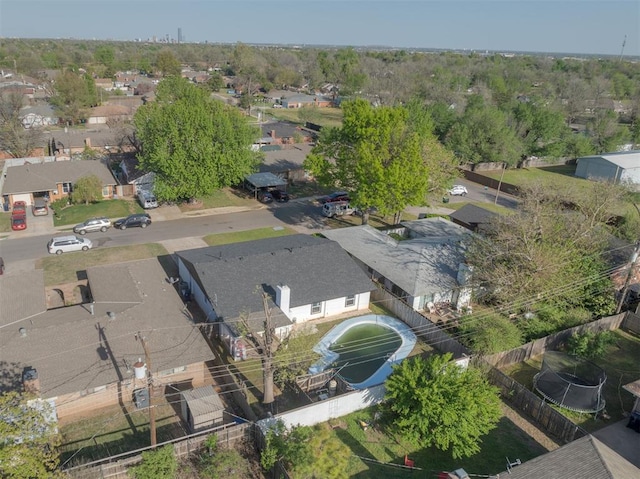 birds eye view of property featuring a residential view