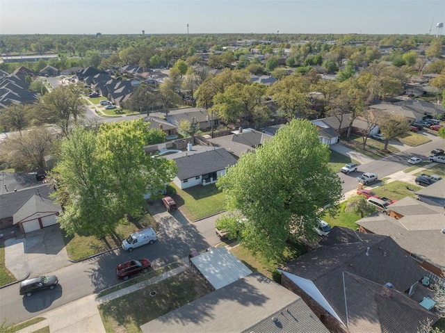 drone / aerial view with a residential view