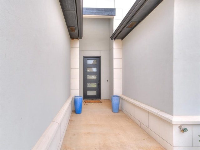 3532 Paso Robles Ter, Edmond, OK 73034 - property entrance featuring stucco siding