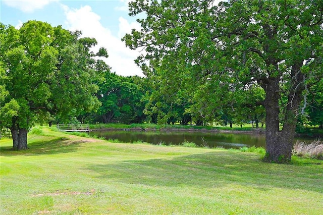 31230 N County Road 3170, Elmore City, OK 73433 - view of community with a lawn and a water view