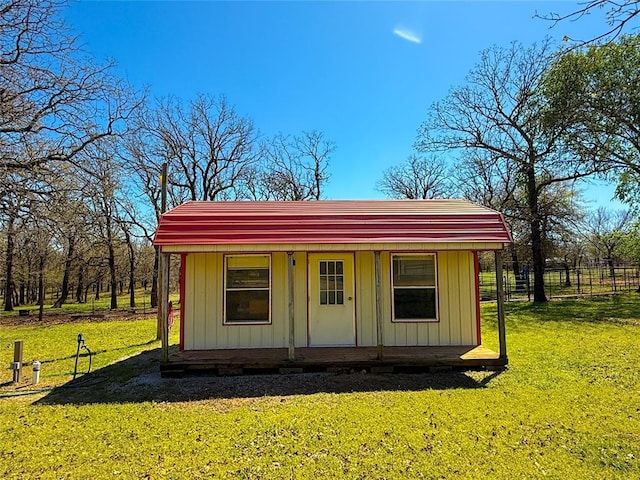 31230 N County Road 3170, Elmore City, OK 73433 - view of outdoor structure with fence and an outbuilding