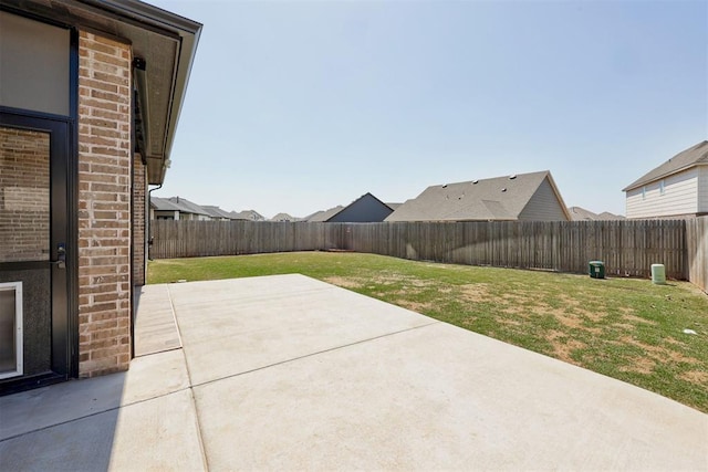 view of patio / terrace with a fenced backyard