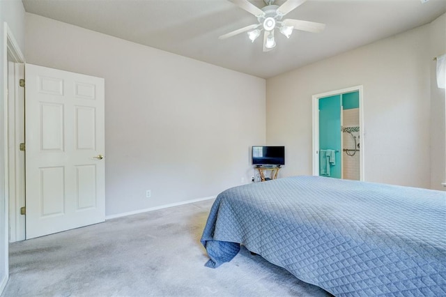 4408 32nd Pl, Oklahoma City, OK 73112 - bedroom featuring baseboards, ceiling fan, and carpet