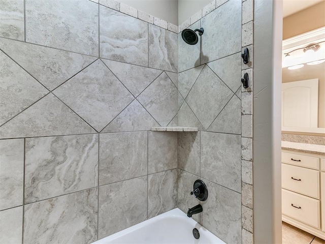 13340 Greenscape Rd, Piedmont, OK 73078 - details featuring vanity and washtub / shower combination
