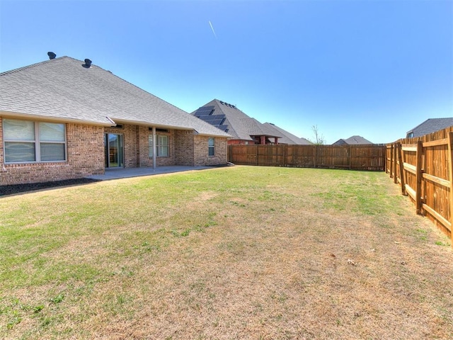 13340 Greenscape Rd, Piedmont, OK 73078 - view of yard featuring a patio and a fenced backyard