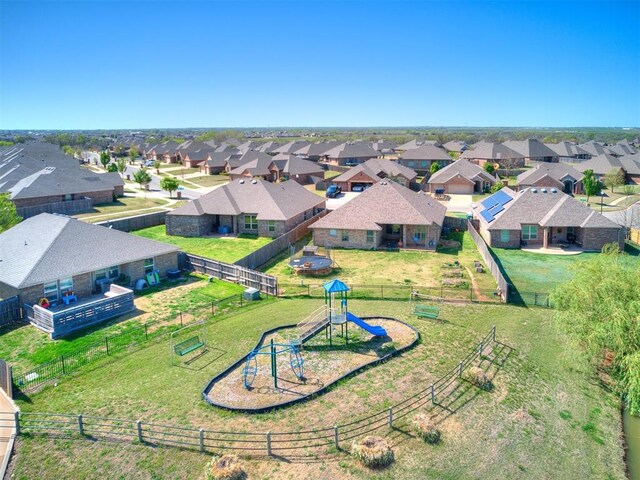 13340 Greenscape Rd, Piedmont, OK 73078 - drone / aerial view with a residential view