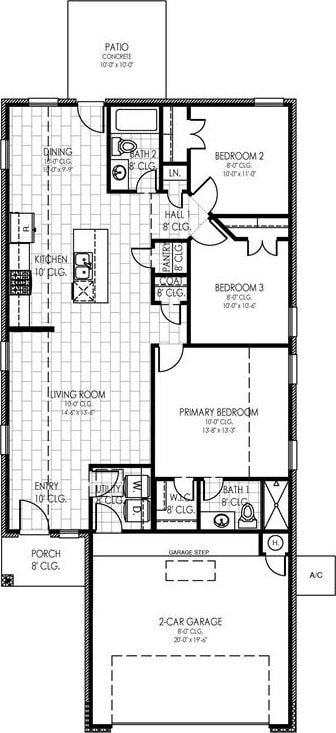 1104 SW 139th St, Oklahoma City, OK 73170 - floor plan / room layout
