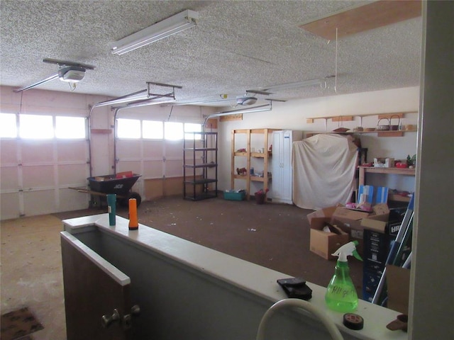 515 W Tennessee Ave, Pauls Valley, OK 73075 - garage featuring a garage door opener
