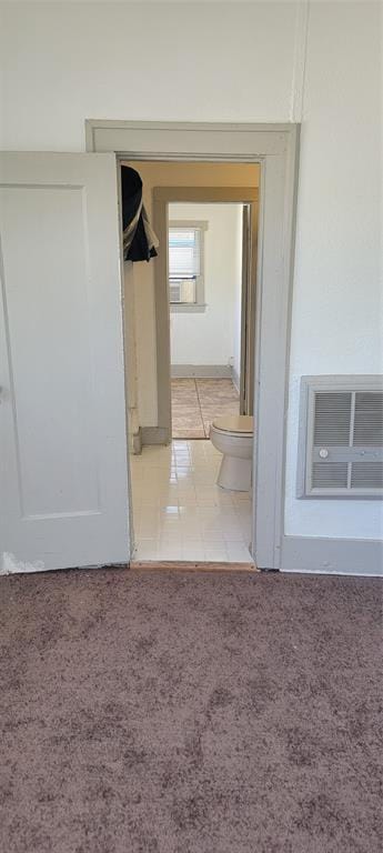 interior space with visible vents and carpet flooring