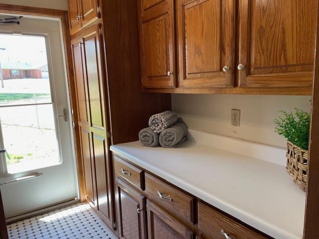 401 Memorial Dr, Okarche, OK 73762 - interior space featuring tile patterned floors