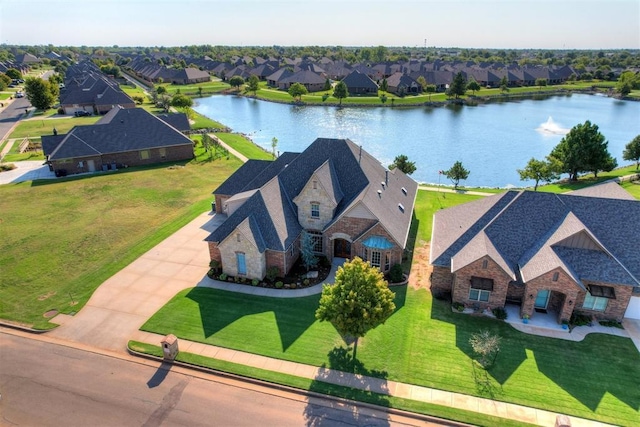 11016 Katie Beth Ln, Oklahoma City, OK 73170 - aerial view of residential area with a nearby body of water
