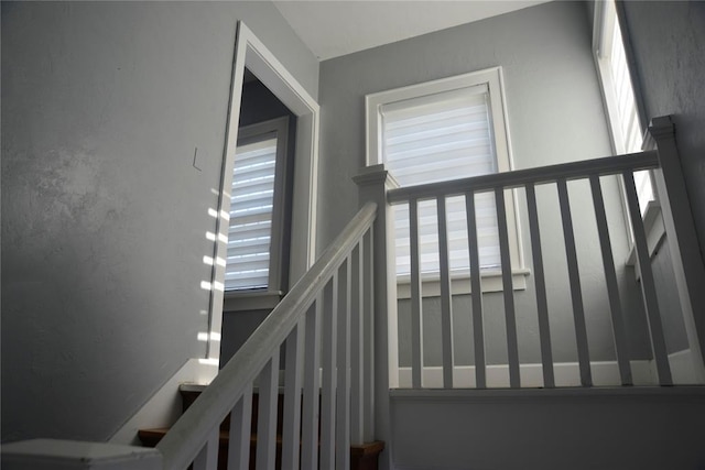 view of stairs
