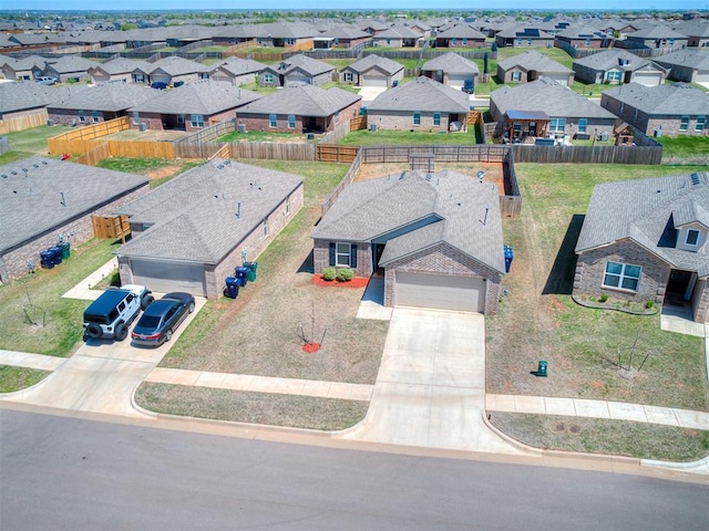9704 Saddle Dr, Yukon, OK 73099 - drone / aerial view with a residential view