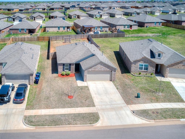 9704 Saddle Dr, Yukon, OK 73099 - drone / aerial view with a residential view
