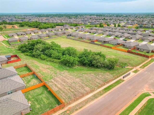 9704 Saddle Dr, Yukon, OK 73099 - birds eye view of property featuring a residential view