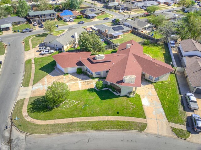 7700 S Country Club Dr, Oklahoma City, OK 73159 - drone / aerial view featuring a residential view