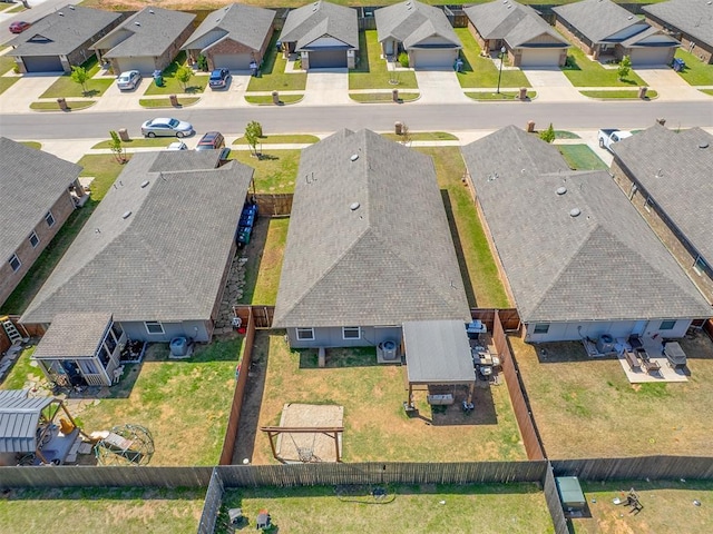 aerial view featuring a residential view