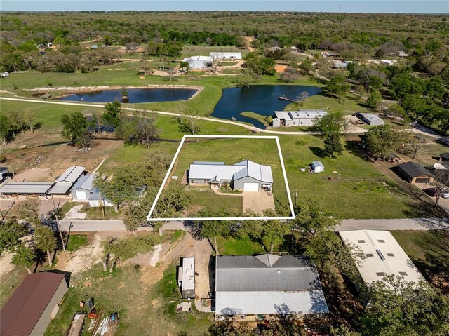 4556 Cobra Ln, Kingston, OK 73439 - aerial view with a residential view and a water view