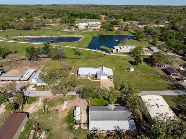 4556 Cobra Ln, Kingston, OK 73439 - aerial view featuring a water view and a residential view