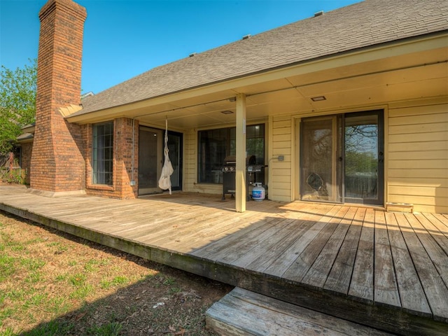7 Kaross Dr, Shawnee, OK 74801 - wooden deck featuring area for grilling
