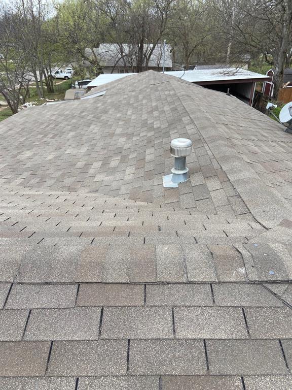 details with a shingled roof