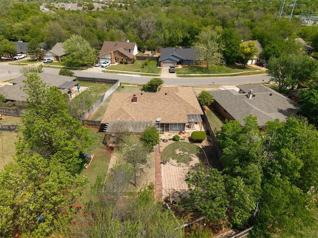 1113 Bank Side Cir, Edmond, OK 73012 - bird's eye view with a residential view