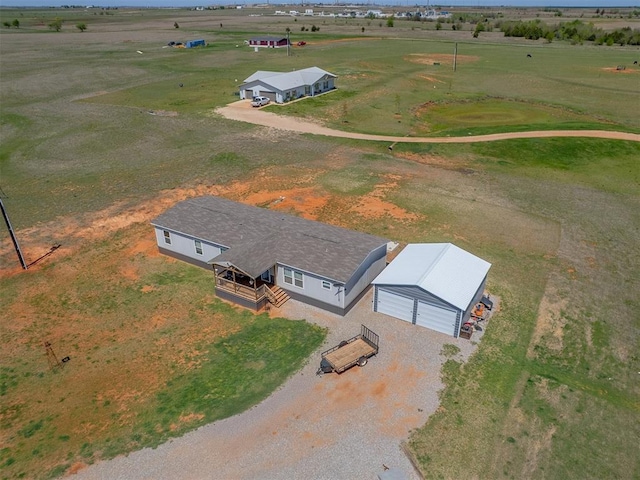 28737 Oakwood Meadows Dr, Cashion, OK 73016 - birds eye view of property featuring a rural view