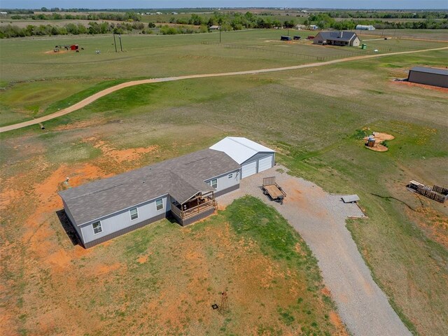 28737 Oakwood Meadows Dr, Cashion, OK 73016 - aerial view with a rural view