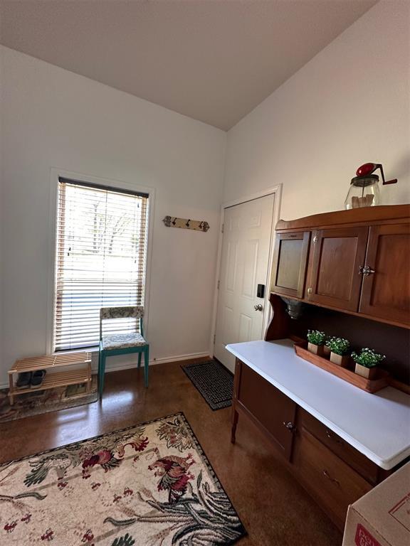 office featuring baseboards