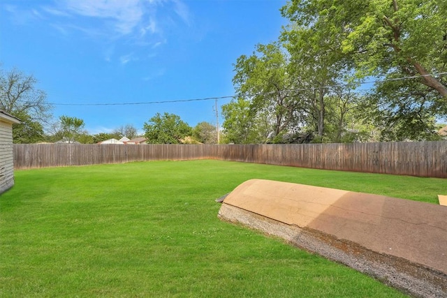 121 S Randlett St, Hobart, OK 73651 - view of yard featuring a fenced backyard