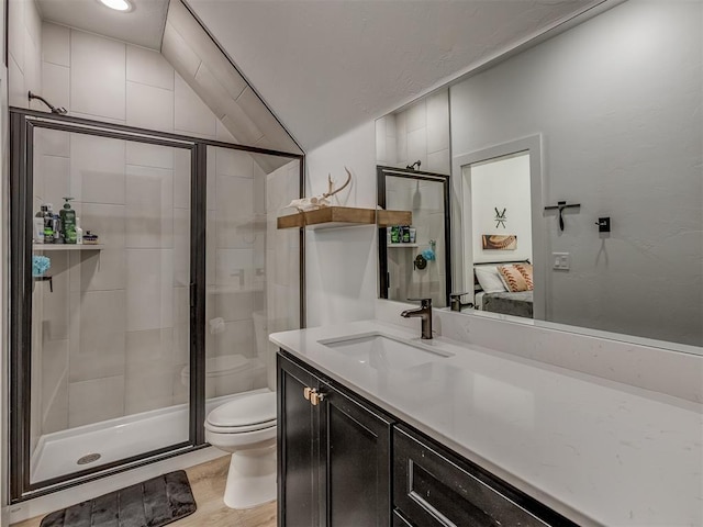1330 Acclivis Ct, Newcastle, OK 73065 - ensuite bathroom featuring ensuite bathroom, toilet, a stall shower, and vanity