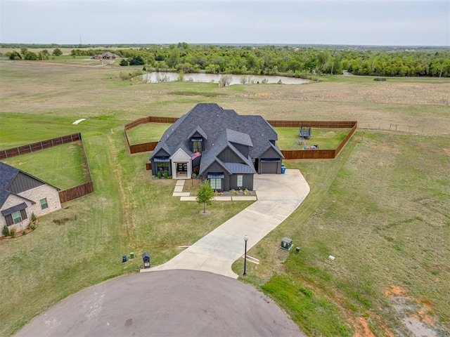 1330 Acclivis Ct, Newcastle, OK 73065 - birds eye view of property featuring a water view