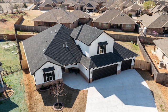 birds eye view of property featuring a residential view