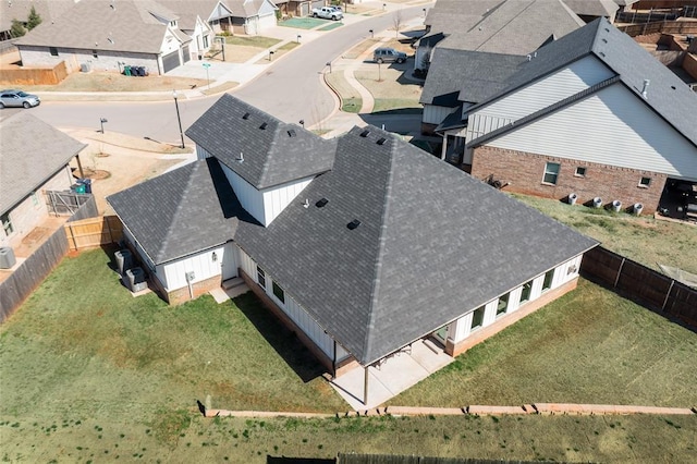 birds eye view of property featuring a residential view