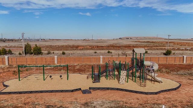 2321 SE 89th Ter, Oklahoma City, OK 73160 - view of yard with fence and playground community