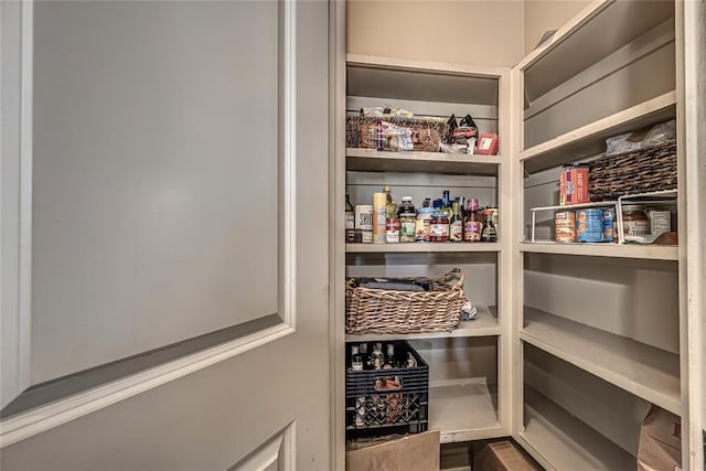 view of pantry