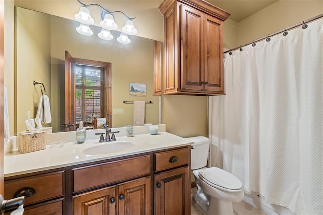 3920 Creek Bank Dr, Edmond, OK 73003 - bathroom featuring toilet and vanity