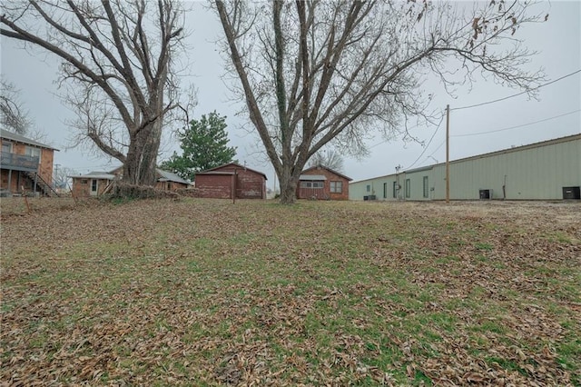 1319 S Division St, Guthrie, OK 73044 - view of yard with central air condition unit