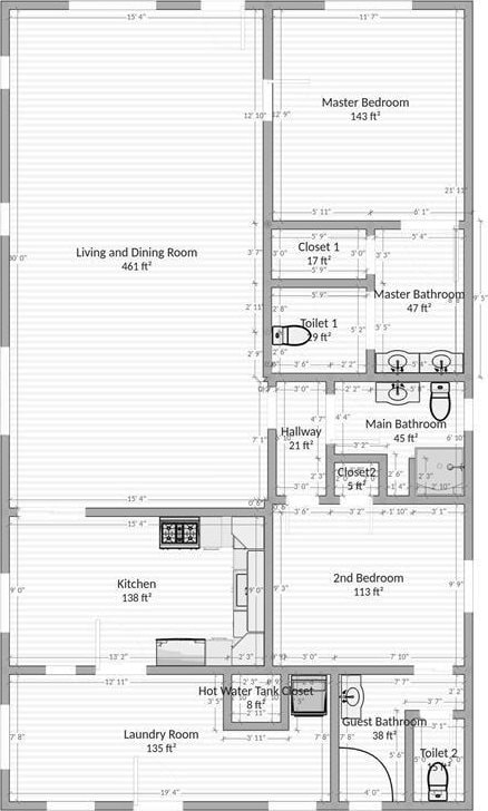 8100 NE 23rd St, Midwest City, OK 73141 - floor plan