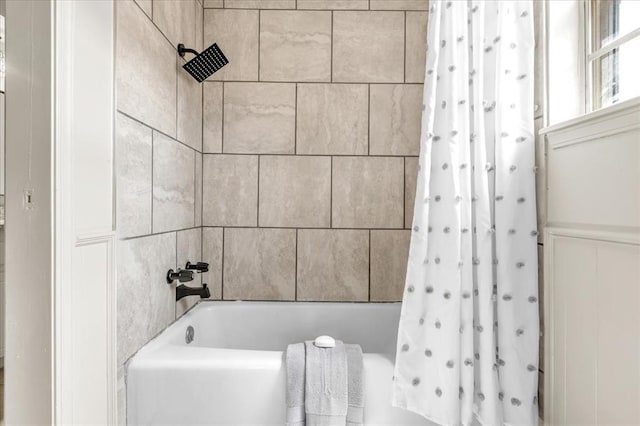 10908 Bel Air Pl, Oklahoma City, OK 73120 - bathroom with shower / bath combination with curtain