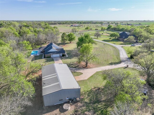 2400 Lost Lake Ln, Yukon, OK 73099 - overview of rural landscape