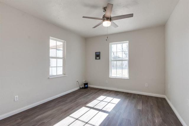 230 SE 50th St, Oklahoma City, OK 73129 - empty room featuring wood finished floors and a ceiling fan