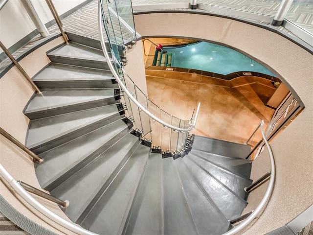 view of stairway