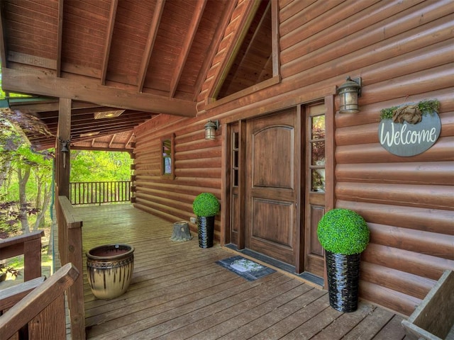 2010 Shady Cv, Sulphur, OK 73086 - view of wooden deck
